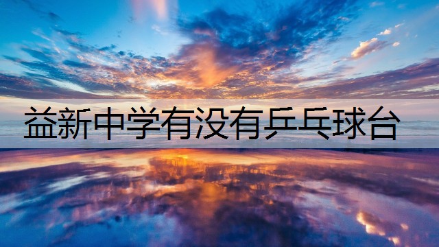 益新中学有没有乒乓球台